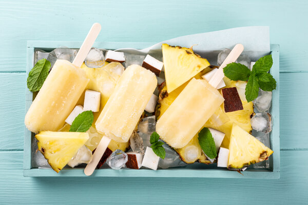 Frozen Fruit Popsicles