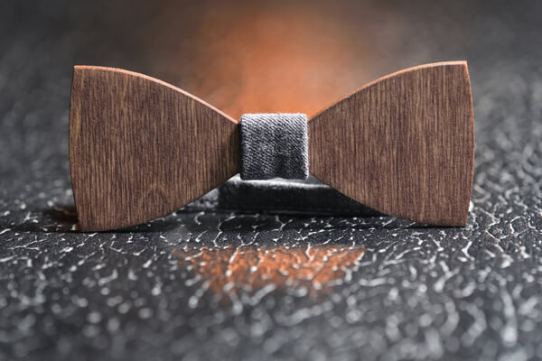 wooden bowtie