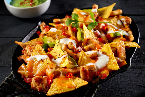 nachos with guac