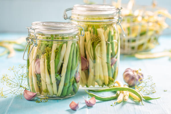 pickled green garlic