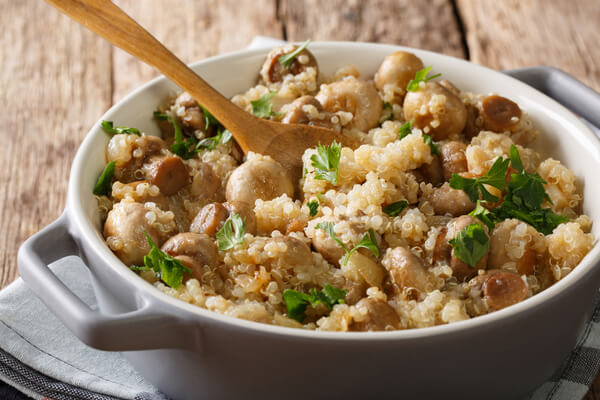 quinoa mushroom