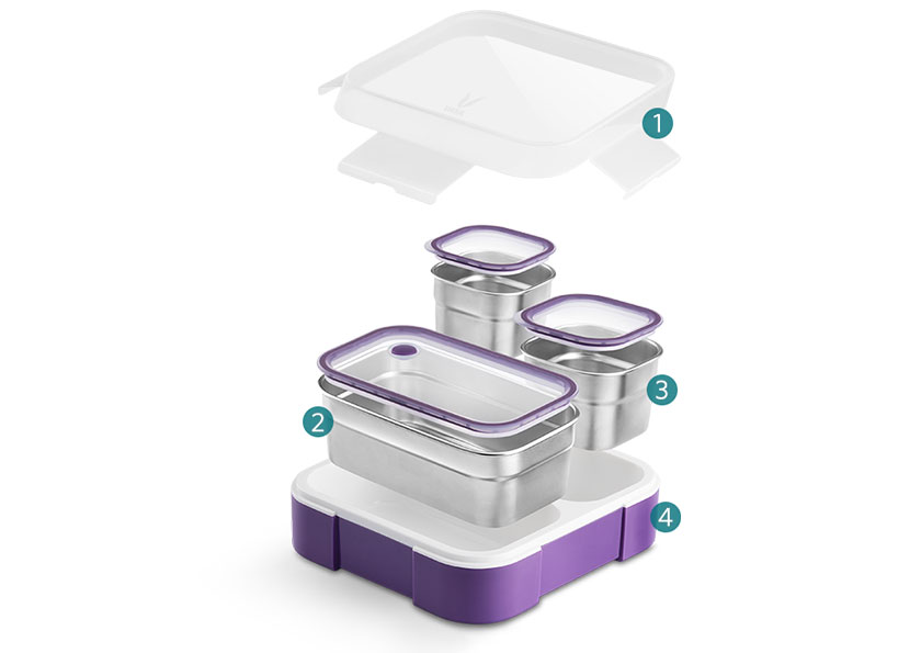 TydByt - Sleek Bento Box for Healthy Meals