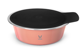 HauteCase - 1500 ml - Sandy Coral - with Stack + Glass Lid
