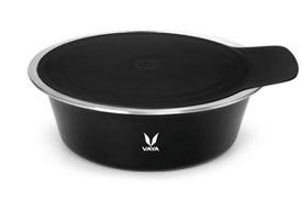 HauteCase - 1500 ml - Sable Black - with Stack Lid