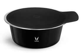 HauteCase - 2000 ml - Sable Black - with Stack + Glass Lid