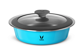 HauteCase - 1100 ml - Azure Blue - with Glass Lid