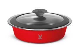 HauteCase - 1100 ml - Scarlet Red - with Glass Lid