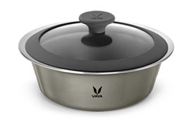 HauteCase - 1500 ml - Cloud Grey - with Glass Lid