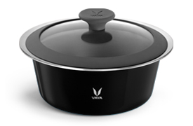 HauteCase - 2000 ml - Sable Black - with Glass Lid