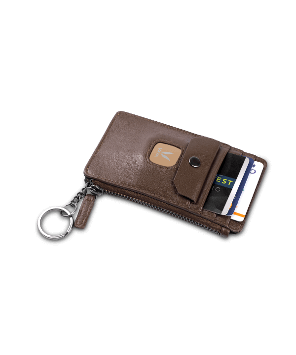 Elyte Wallet Burgundy with RFID blocking + Lynk Camel