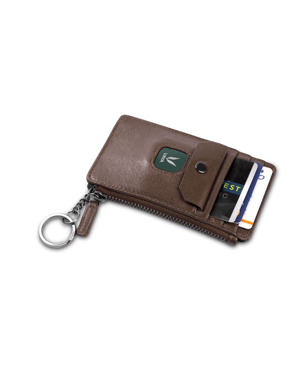 Elyte Wallet Burgundy with RFID blocking + Lynk Green