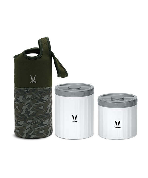 Vaya Preserve - 260 ml + 440 ml - White with GoBag - Digital Camo